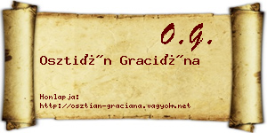 Osztián Graciána névjegykártya